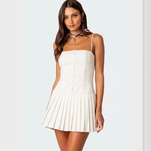 Edikted - Pleated Corset Dress - NWT - Size M - Mini Dress